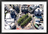 Framed Aerial view of Octagon, Dunedin, New Zealand