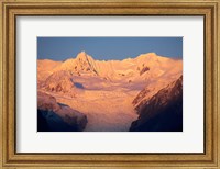 Framed Alpenglow, Fox Glacier Neve, South Island, New Zealand
