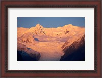 Framed Alpenglow, Fox Glacier Neve, South Island, New Zealand