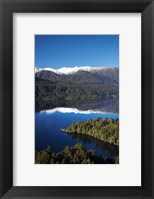 Framed Kayakers, Lake Mapourika, South Island, New Zealand