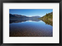 Framed Lake Kaniere, West Coast, South Island, New Zealand