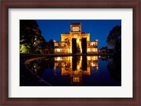 Framed Larnach Castle, Otago Peninsula, Dunedin, South Island, New Zealand