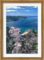 Framed Port Chalmers and Otago Harbor, Dunedin, New Zealand