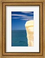 Framed Person on Cliff Top, Tunnel Beach, Dunedin, New Zealand