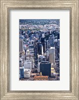 Framed Queen Street and Auckland Central Business District, New Zealand