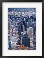 Framed Queen Street and Auckland Central Business District, New Zealand