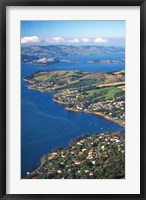 Framed Macandrew Bay, Otago Harbor, Dunedin, New Zealand