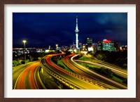 Framed Motorways and Skytower, Auckland