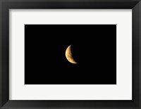 Framed Crescent Moon, Ashburton, South Island, New Zealand