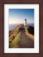 Framed Lighthouse of Cape Reigna, Northland, New Zealand