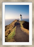 Framed Lighthouse of Cape Reigna, Northland, New Zealand