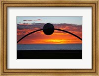 Framed Millennial Arch Ecliptic, Sunset, No Island, New Zealand