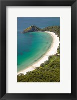 Framed New Chums Beach and Motuto Point, Coromandel Peninsula, North Island, New Zealand