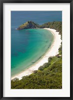 Framed New Chums Beach and Motuto Point, Coromandel Peninsula, North Island, New Zealand