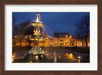 Framed New Zealand, Canterbury, Christchurch, Peacock Fountain