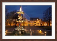Framed New Zealand, Canterbury, Christchurch, Peacock Fountain