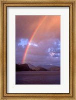 Framed New Zealand, Cascade Cove, Fiordland NP, Rainbow