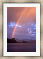 Framed New Zealand, Cascade Cove, Fiordland NP, Rainbow
