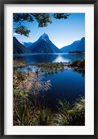 Framed New Zealand, Mitre Peak, Milford Sound, Fiordland NP