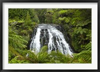 Framed Owharoa Falls, Karangahake Gorge, Waikato, North Island, New Zealand