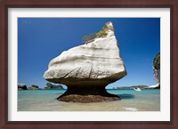 Framed Rock formation, Mares Leg Cove, North Island, New Zealand