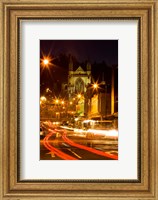 Framed St Paul's Cathedral, Octagon, Dunedin, South Island, New Zealand