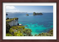 Framed Stingray Bay, Cathedral Cove, North Island, New Zealand