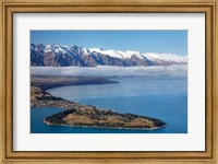Framed Remarkables, Lake Wakatipu, and Queenstown, South Island, New Zealand