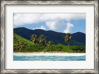 Framed Tobacco Beach, Antigua, West Indies, Caribbean