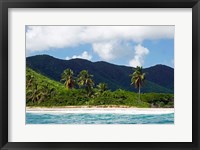 Framed Tobacco Beach, Antigua, West Indies, Caribbean