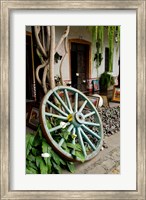 Framed Wagon Wheel, La Posada De Don Rodrigo Hotel, Antigua, Guatemala