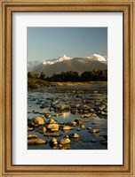 Framed New Zealand, Mt Tasman, Mt Cook, Clearwater River