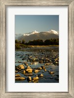 Framed New Zealand, Mt Tasman, Mt Cook, Clearwater River