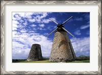 Framed Antigua, Betty's Hope, Suger plant, windmill