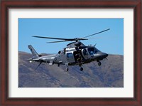 Framed RNZAF Augustawestland A109 helicopter, Warbirds over Wanaka, warplane, New Zealand