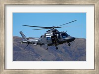Framed RNZAF Augustawestland A109 helicopter, Warbirds over Wanaka, warplane, New Zealand