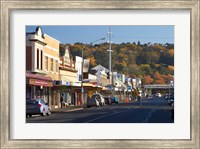Framed Shops on King Edward Street, Autumn, Dunedin, South Island, New Zealand