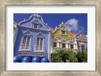 Framed Dutch Gabled Architecture, Oranjestad, Aruba, Caribbean