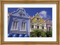 Framed Dutch Gabled Architecture, Oranjestad, Aruba, Caribbean