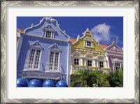 Framed Dutch Gabled Architecture, Oranjestad, Aruba, Caribbean