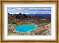 Framed New Zealand, Tongariro NP, Mountain, Emerald Lakes