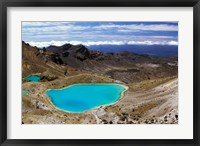 Framed New Zealand, Tongariro NP, Mountain, Emerald Lakes