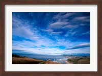 Framed New Zealand, South Island, view towards Dunedin