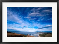 Framed New Zealand, South Island, view towards Dunedin