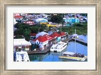 Framed Aerial View, St John, Antigua