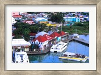Framed Aerial View, St John, Antigua