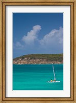 Framed Antigua, Dickenson Bay, Sailboat