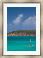 Framed Antigua, Dickenson Bay, Sailboat