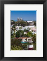 Framed Antigua, St Johns, elevated city view