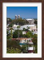Framed Antigua, St Johns, elevated city view
